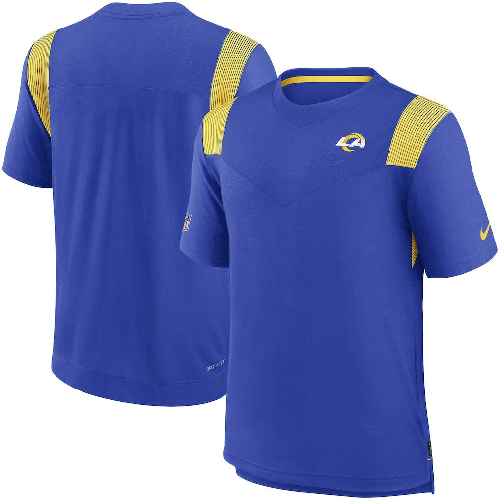 Los Angeles Rams Sideline Tonal Logo Performance Player T-Shirt | NFL New