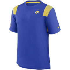 Los Angeles Rams Sideline Tonal Logo Performance Player T-Shirt | NFL New