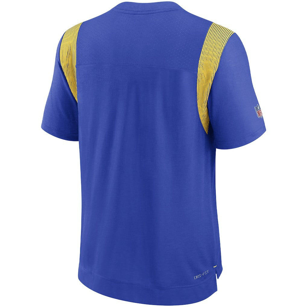 Los Angeles Rams Sideline Tonal Logo Performance Player T-Shirt | NFL New