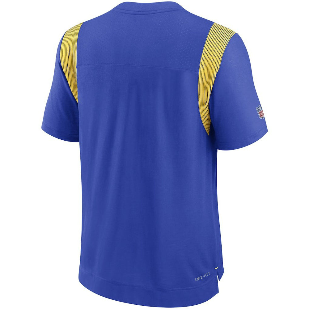 Los Angeles Rams Sideline Tonal Logo Performance Player T-Shirt | NFL New