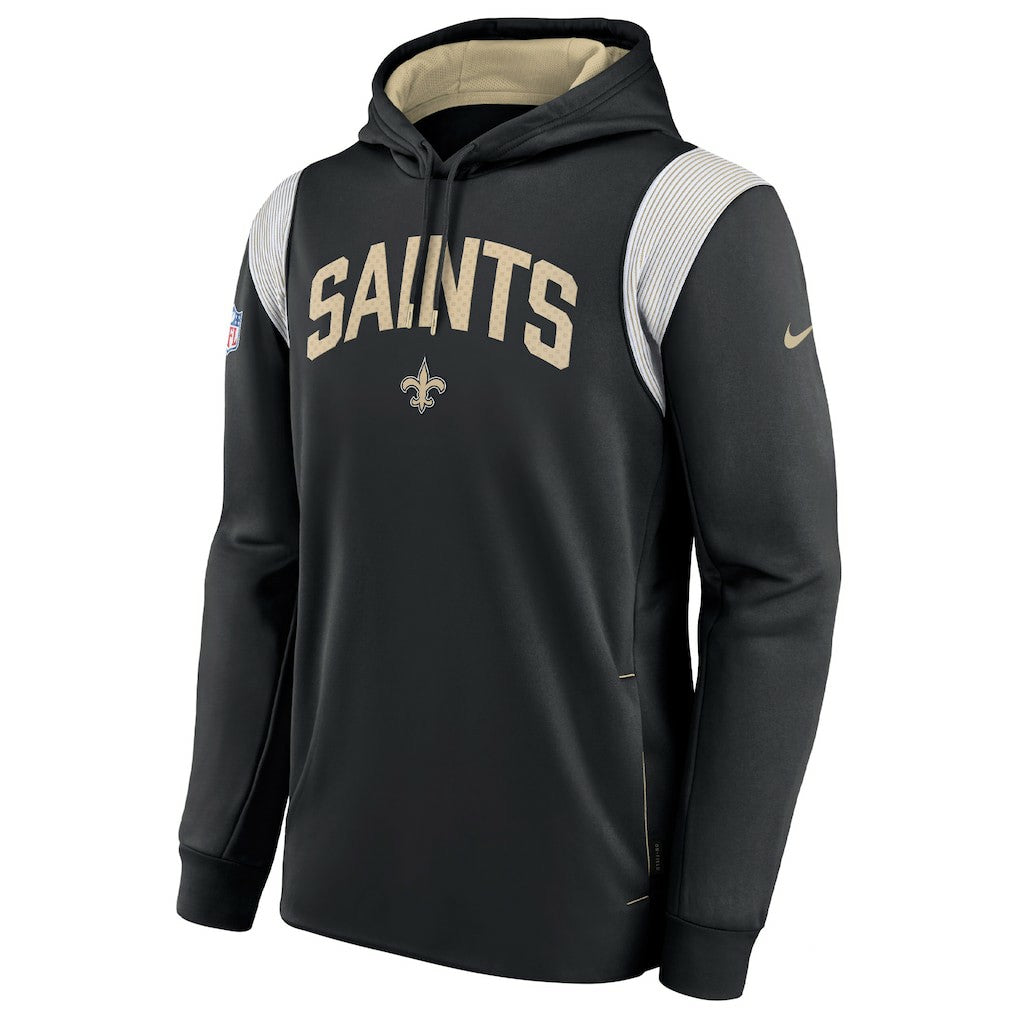 New Orleans Saints Sideline Athletic Stack Performance Pullover Hoodie | NFL New