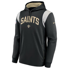 New Orleans Saints Sideline Athletic Stack Performance Pullover Hoodie | NFL New