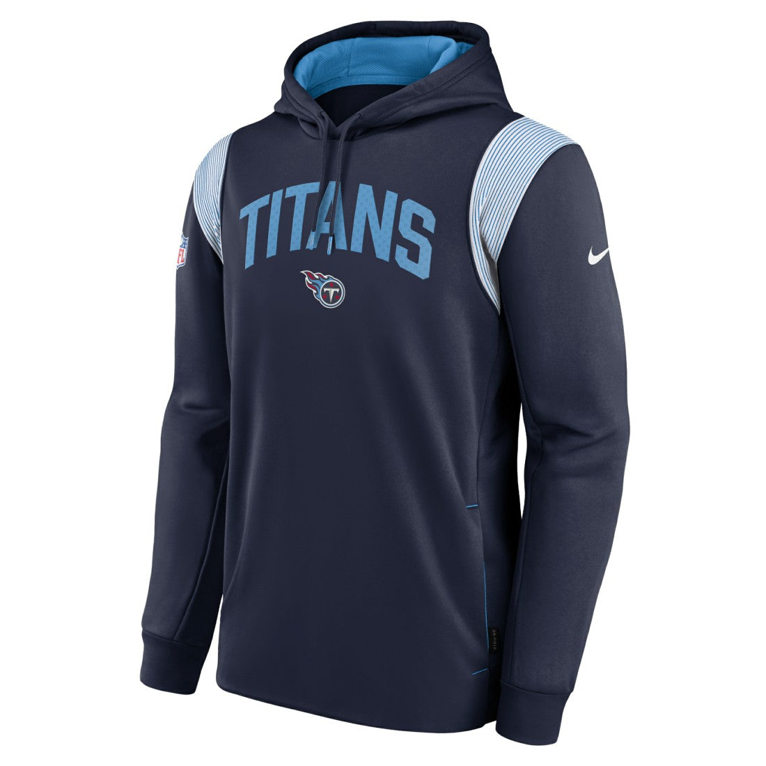 Tennessee Titans Sideline Athletic Stack Performance Pullover Hoodie | NFL Outlet