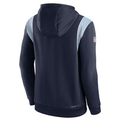 Tennessee Titans Sideline Athletic Stack Performance Pullover Hoodie | NFL Outlet