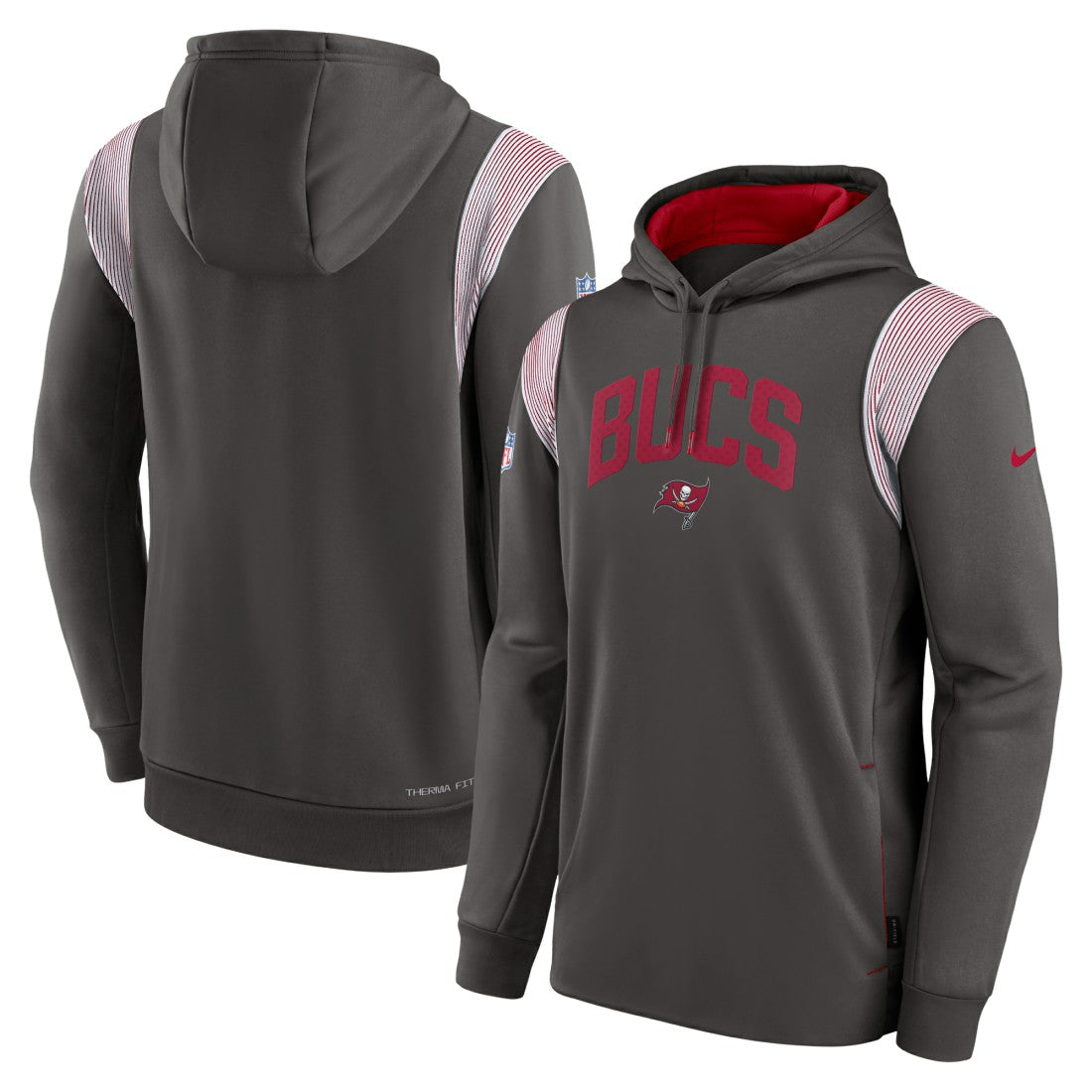 Tampa Bay Buccaneers Sideline Athletic Stack Performance Pullover Hoodie | NFL Hot