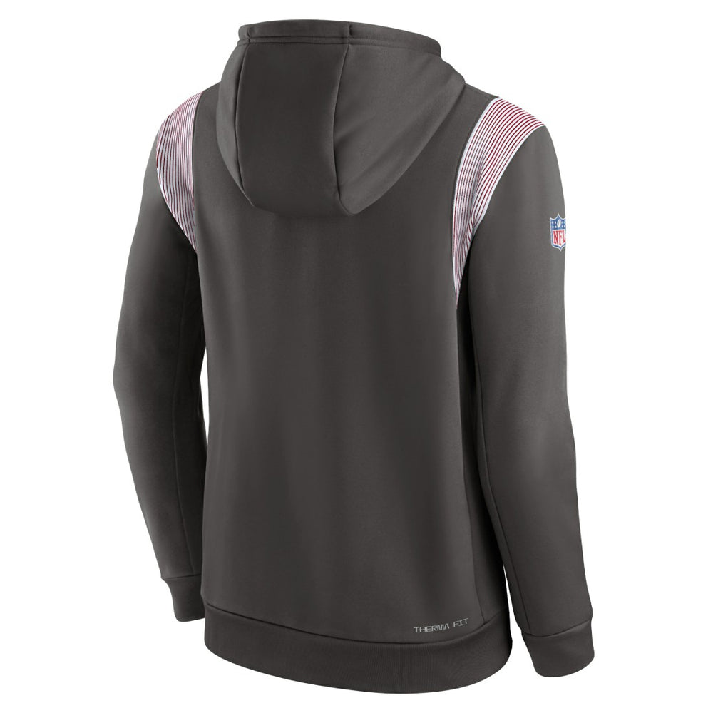 Tampa Bay Buccaneers Sideline Athletic Stack Performance Pullover Hoodie | NFL Hot