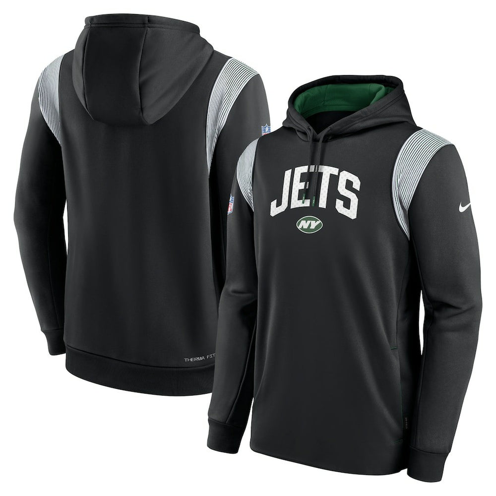 New York Jets Sideline Athletic Stack Performance Pullover Hoodie | NFL On sale