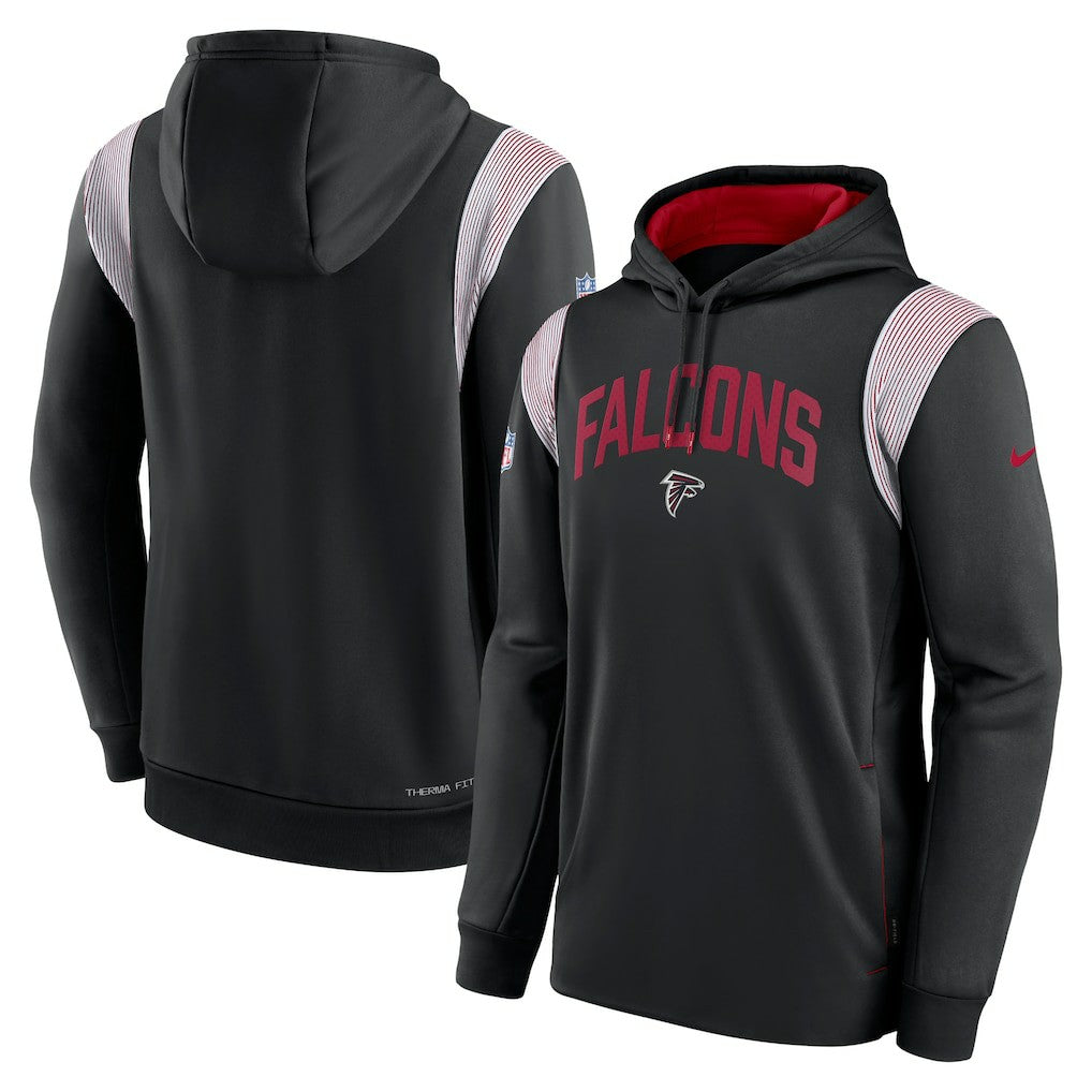 Atlanta Falcons Sideline Athletic Stack Performance Pullover Hoodie | NFL Online