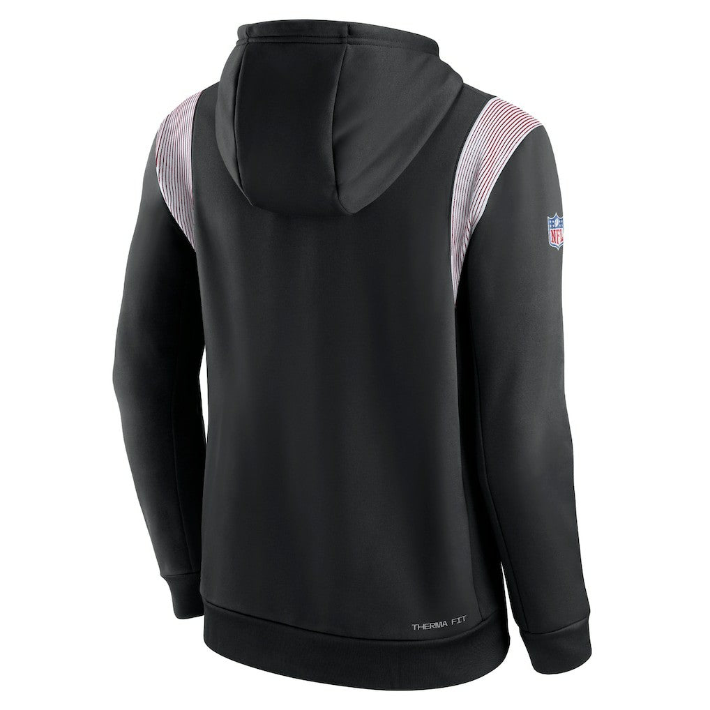 Atlanta Falcons Sideline Athletic Stack Performance Pullover Hoodie | NFL Online