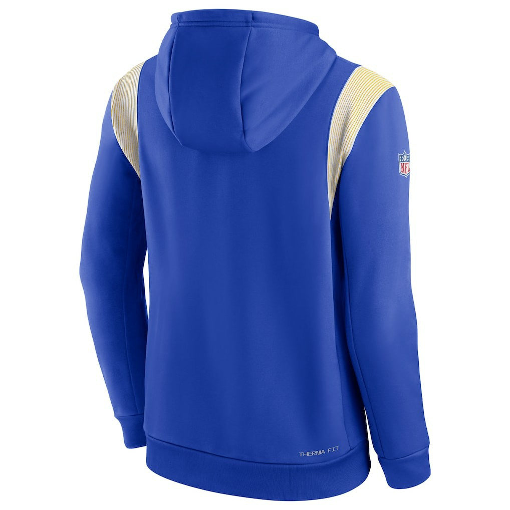Los Angeles Rams Sideline Athletic Stack Performance Pullover Hoodie | NFL Near me