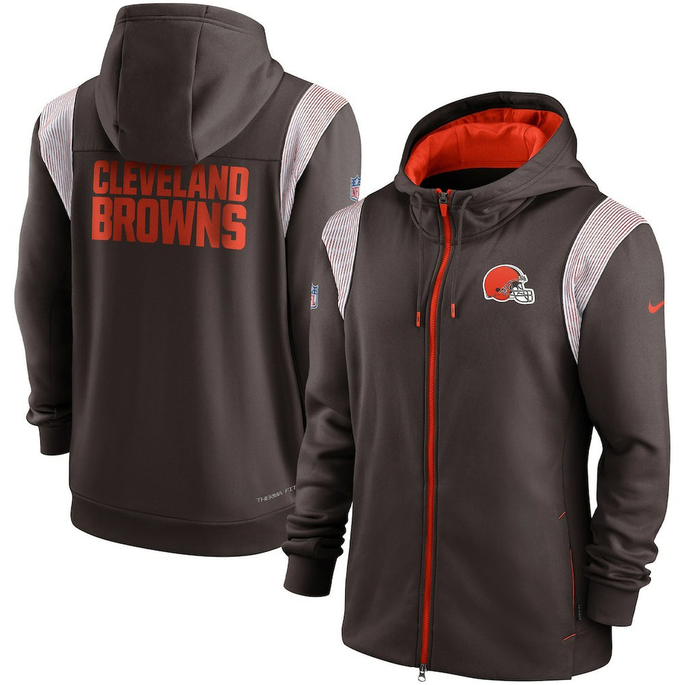 Cleveland Browns Performance Sideline Lockup Full-Zip Hoodie | NFL US