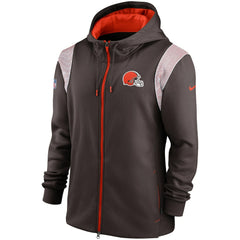 Cleveland Browns Performance Sideline Lockup Full-Zip Hoodie | NFL US