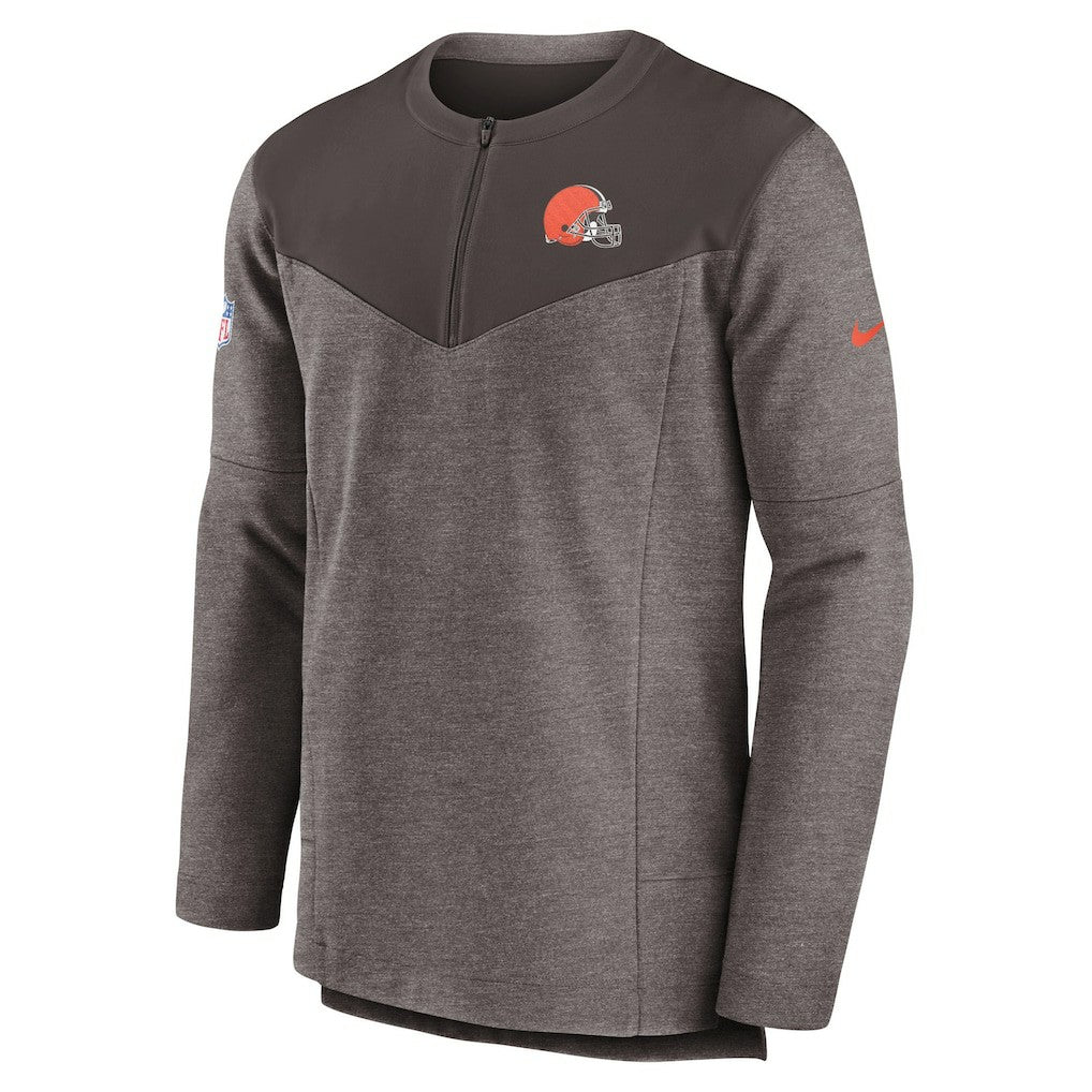 Cleveland Browns Sideline Lockup Performance Quarter-Zip Top | NFL On sale