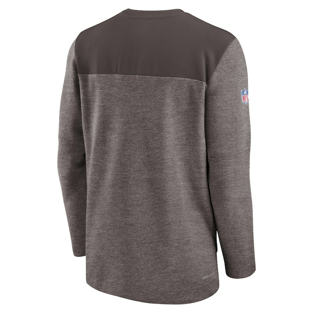 Cleveland Browns Sideline Lockup Performance Quarter-Zip Top | NFL On sale