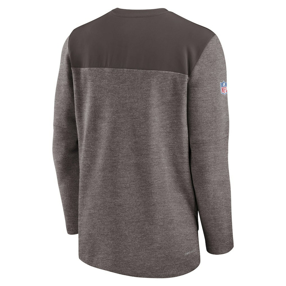 Cleveland Browns Sideline Lockup Performance Quarter-Zip Top | NFL On sale