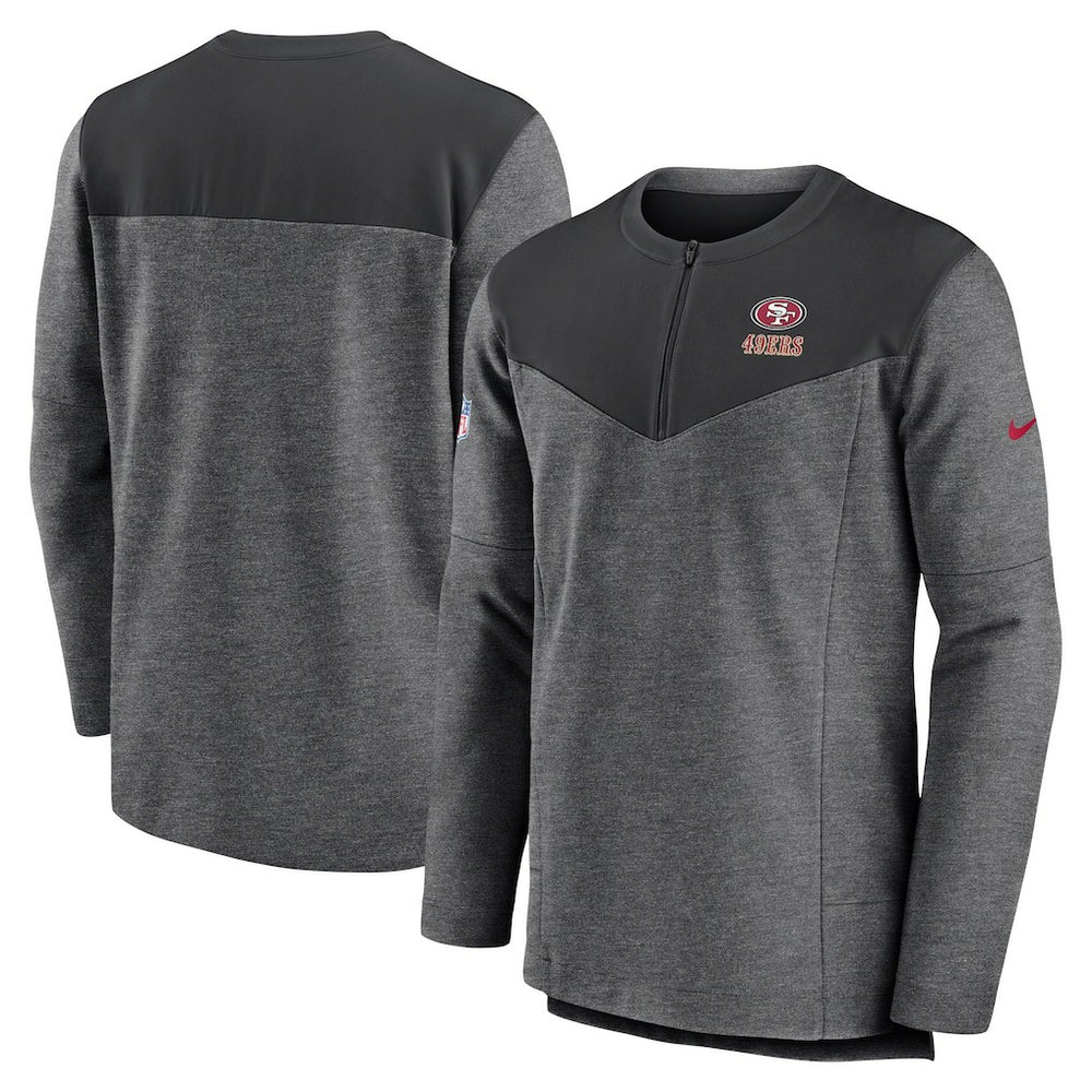 San Francisco 49ers Sideline Lockup Performance Quarter-Zip Top | NFL New