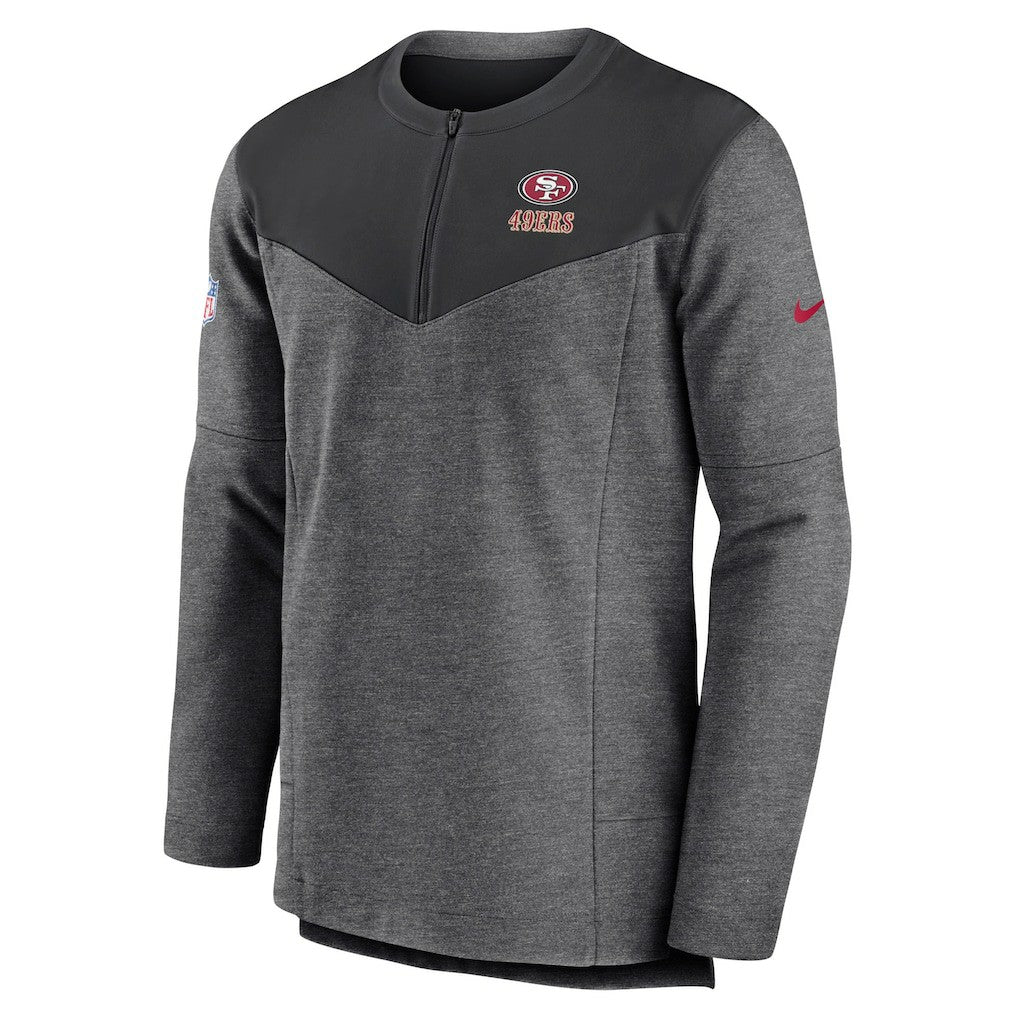 San Francisco 49ers Sideline Lockup Performance Quarter-Zip Top | NFL New