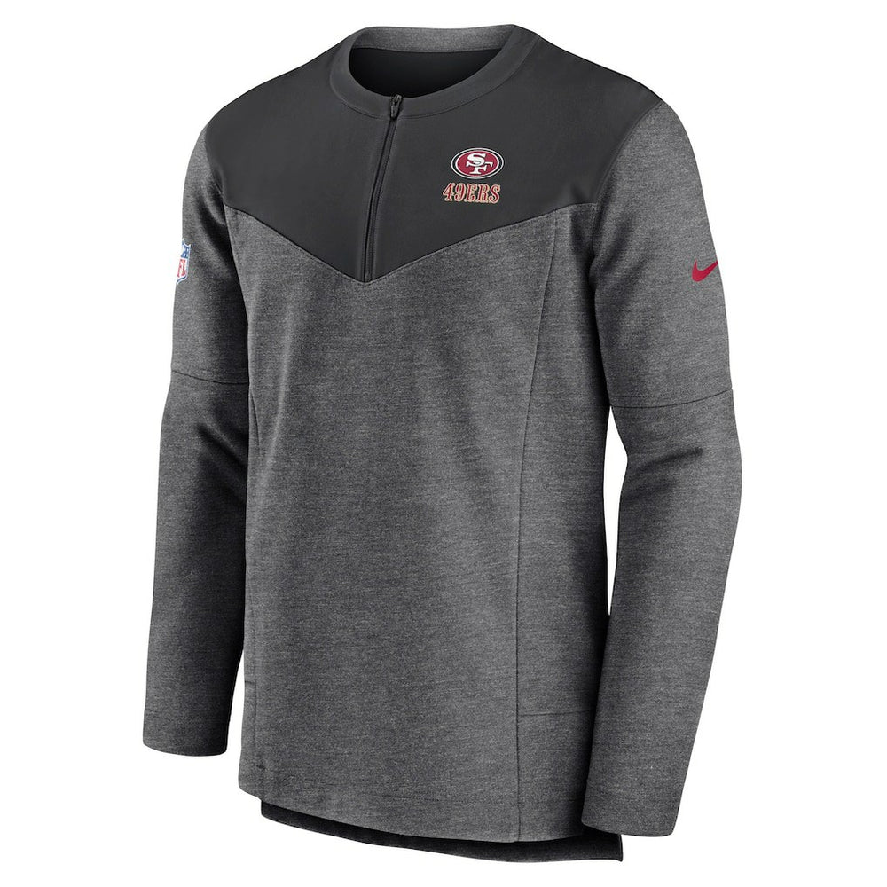 San Francisco 49ers Sideline Lockup Performance Quarter-Zip Top | NFL New