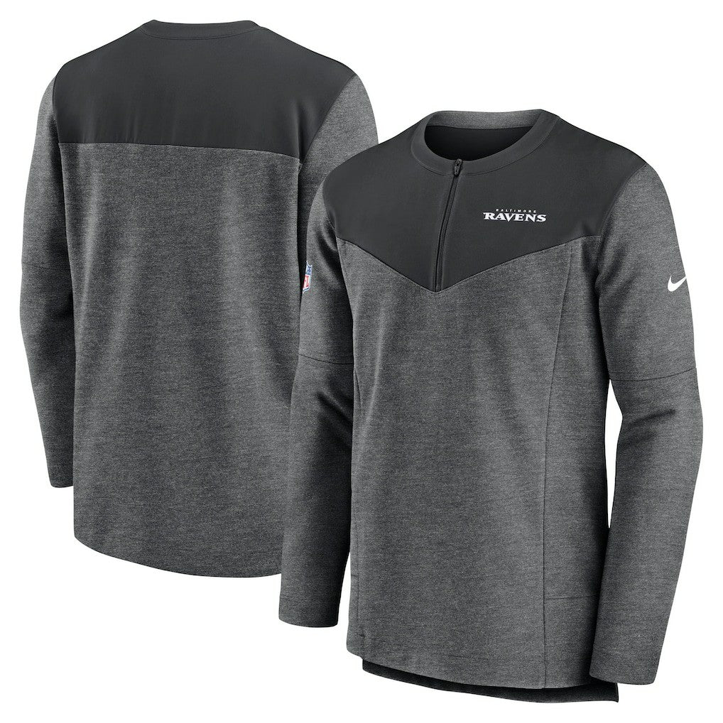 Baltimore Ravens Sideline Lockup Performance Quarter-Zip Top | NFL US