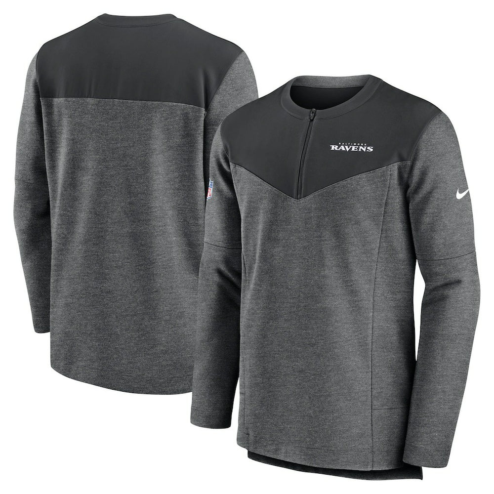 Baltimore Ravens Sideline Lockup Performance Quarter-Zip Top | NFL US
