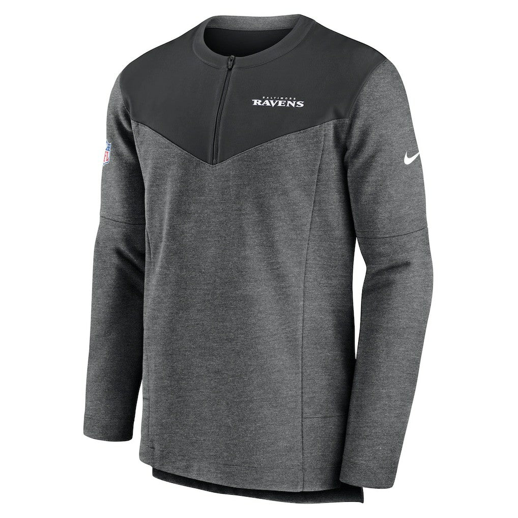 Baltimore Ravens Sideline Lockup Performance Quarter-Zip Top | NFL US