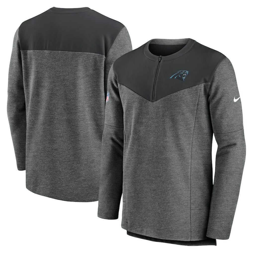 Carolina Panthers Sideline Lockup Performance Quarter-Zip Top | NFL New