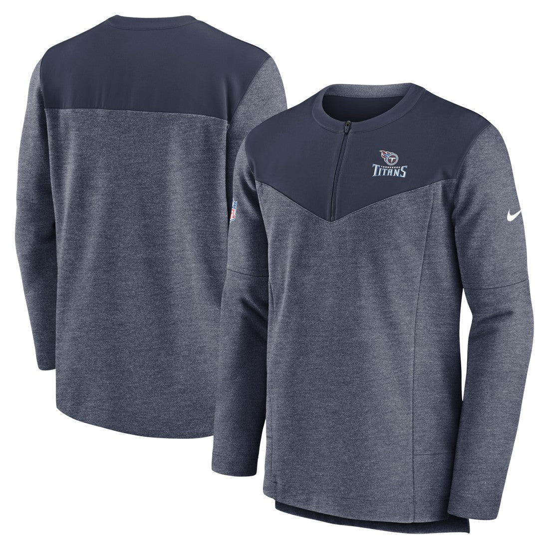 Tennessee Titans Sideline Lockup Performance Quarter-Zip Top | NFL New