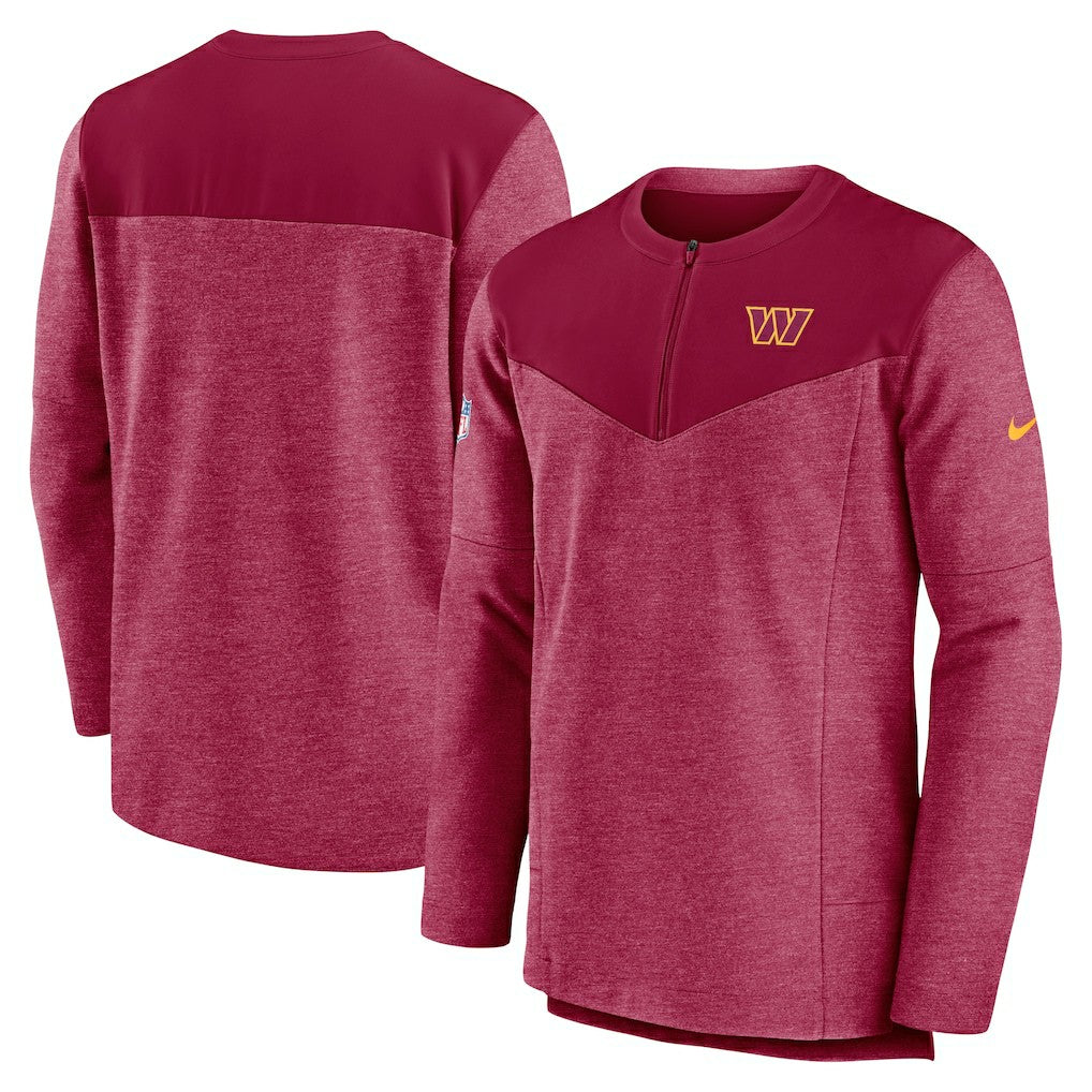 Washington Commanders Sideline Lockup Performance Quarter-Zip Top | NFL Discount
