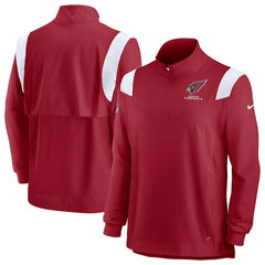 Arizona Cardinals Sideline Coaches Chevron Lockup Quarter-Zip Top | NFL Sale