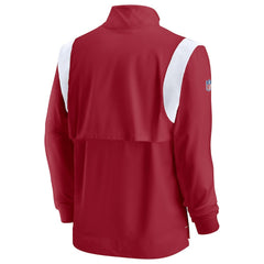 Arizona Cardinals Sideline Coaches Chevron Lockup Quarter-Zip Top | NFL Sale