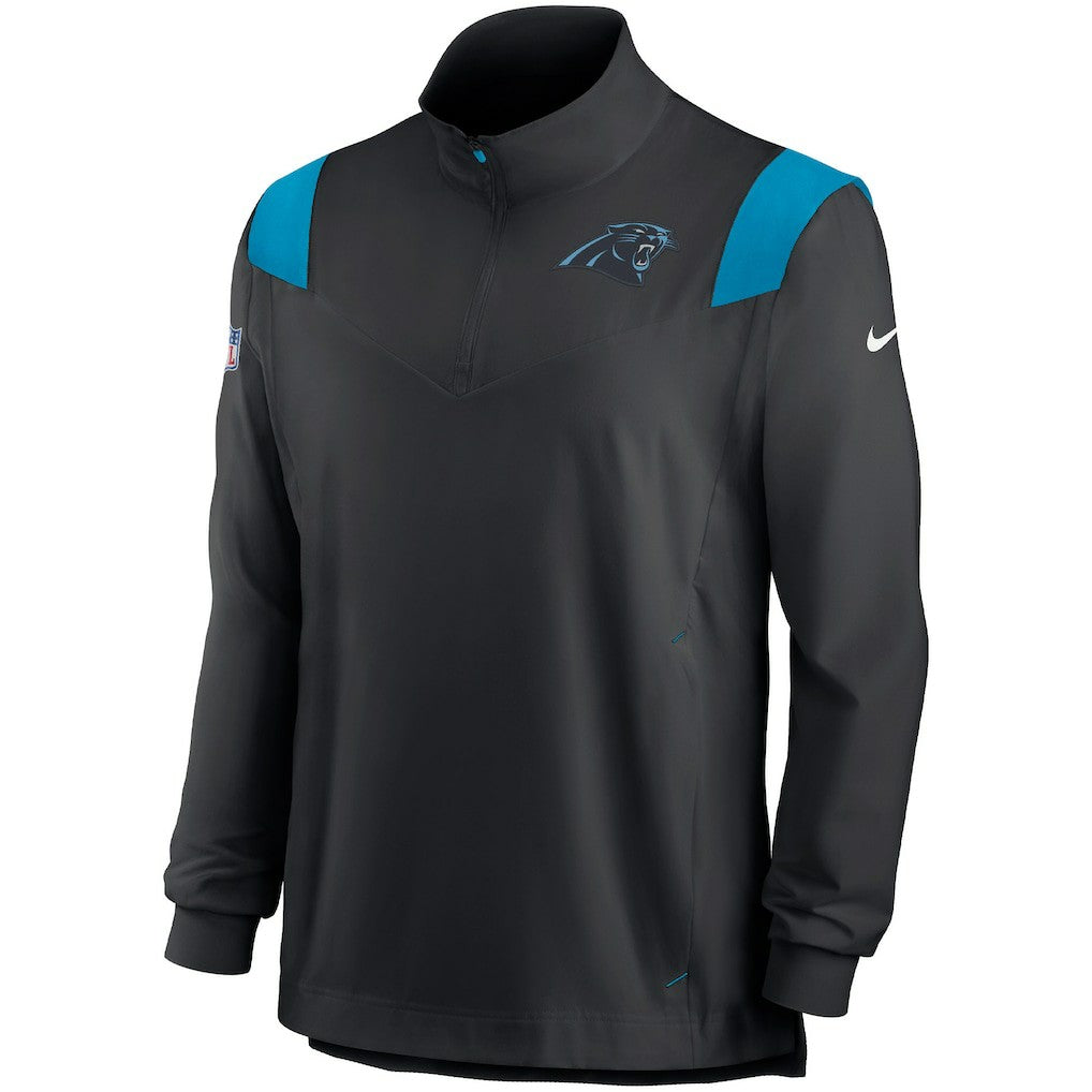 Carolina Panthers Sideline Coach Chevron Lockup Quarter-Zip Long Sleeve Top | NFL Hot
