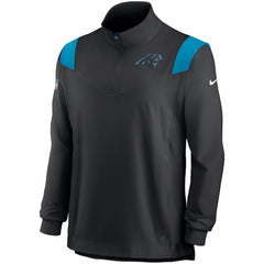 Carolina Panthers Sideline Coach Chevron Lockup Quarter-Zip Long Sleeve Top | NFL Hot
