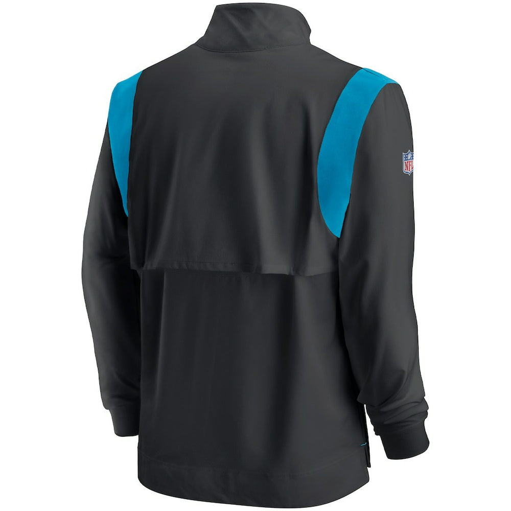 Carolina Panthers Sideline Coach Chevron Lockup Quarter-Zip Long Sleeve Top | NFL Hot