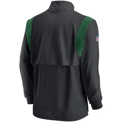 New York Jets Sideline Coach Chevron Lockup Quarter-Zip Long Sleeve Top | NFL Discount