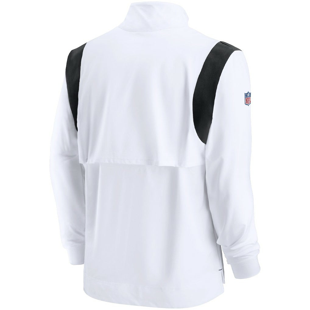 Las Vegas Raiders Sideline Coach Chevron Lockup Quarter-Zip Long Sleeve Top | NFL On sale