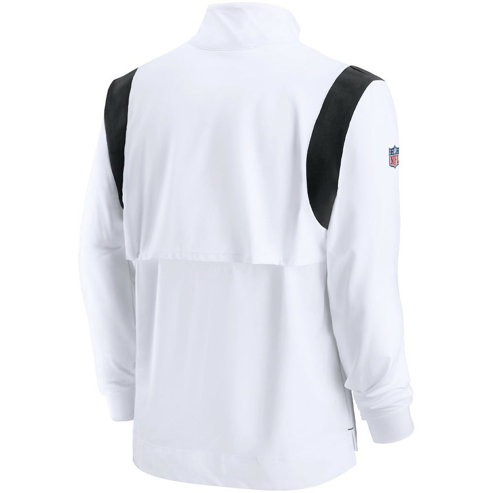 Las Vegas Raiders Sideline Coach Chevron Lockup Quarter-Zip Long Sleeve Top | NFL On sale
