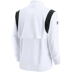 Las Vegas Raiders Sideline Coach Chevron Lockup Quarter-Zip Long Sleeve Top | NFL On sale