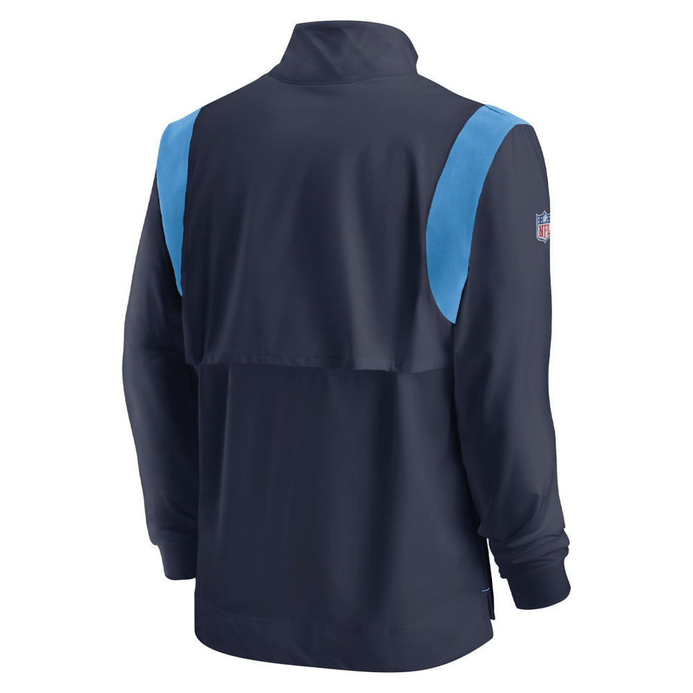 Tennessee Titans Sideline Coach Chevron Lockup Quarter-Zip Long Sleeve Top | NFL Online