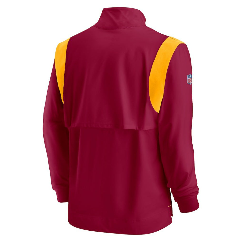 Washington Commanders Sideline Coach Chevron Lockup Quarter-Zip Long Sleeve Top | NFL Online
