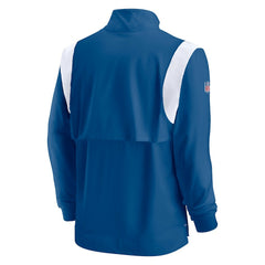 Indianapolis Colts Sideline Coach Chevron Lockup Quarter-Zip Long Sleeve Top | NFL Outlet