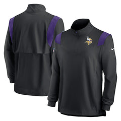 Minnesota Vikings Sideline Coach Chevron Lockup Quarter-Zip Long Sleeve Top | NFL On sale