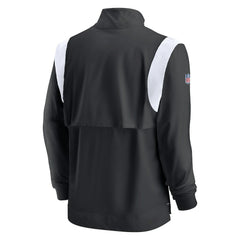 Las Vegas Raiders Sideline Coach Chevron Lockup Quarter-Zip Long Sleeve Top | NFL Hot