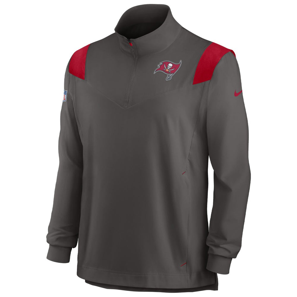 Tampa Bay Buccaneers Sideline Coach Chevron Lockup Quarter-Zip Long Sleeve Top | NFL New