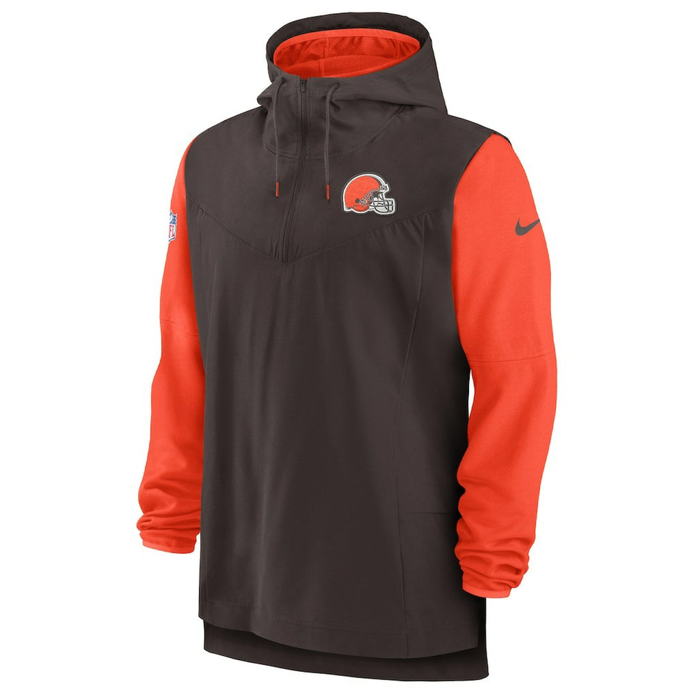 Cleveland Browns Sideline Player Quarter-Zip Hoodie | NFL Online