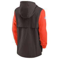 Cleveland Browns Sideline Player Quarter-Zip Hoodie | NFL Online