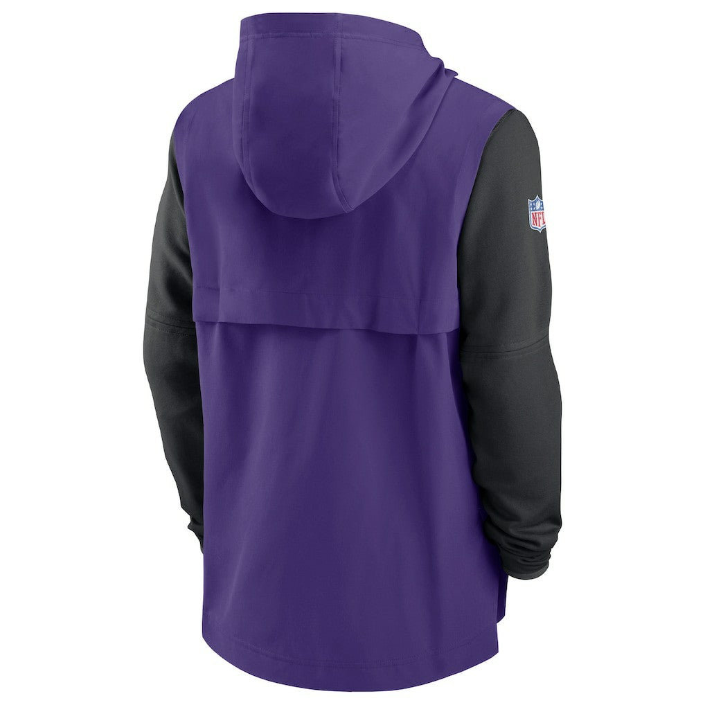 Minnesota Vikings Sideline Player Quarter-Zip Hoodie | NFL Outlet