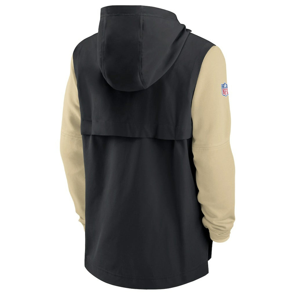 New Orleans Saints Sideline Player Quarter-Zip Hoodie | NFL Outlet
