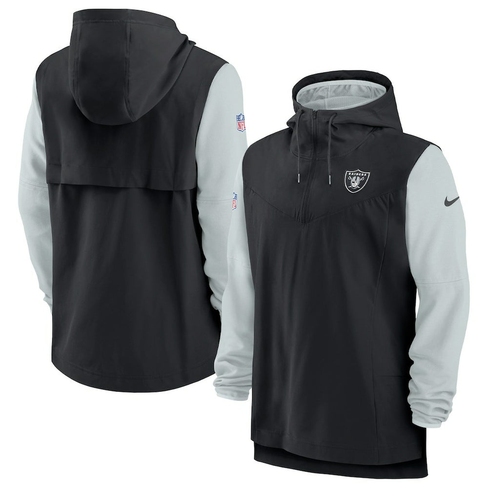 Las Vegas Raiders Sideline Player Quarter-Zip Hoodie Jacket | NFL Hot