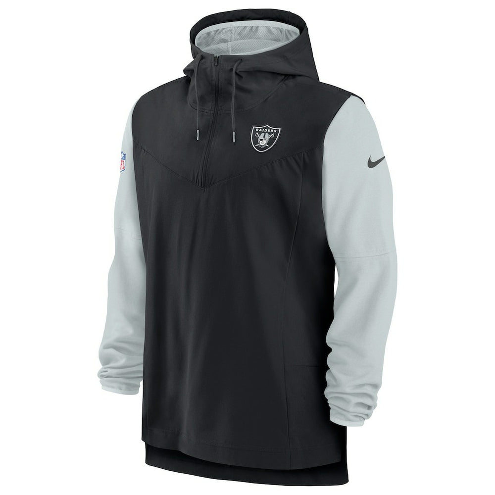 Las Vegas Raiders Sideline Player Quarter-Zip Hoodie Jacket | NFL Hot