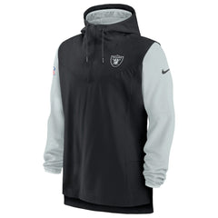 Las Vegas Raiders Sideline Player Quarter-Zip Hoodie Jacket | NFL Hot